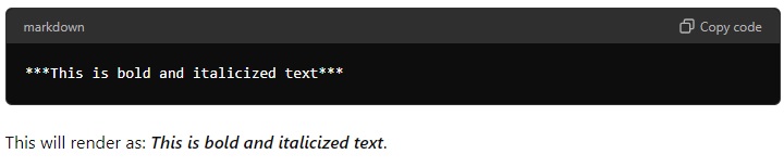 5. Bold Italicized Text