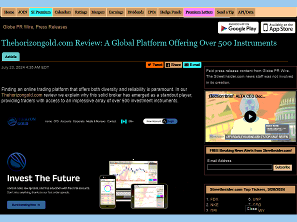 TheGoldenHorizon.io review - Excellent broker for Canadian investors
